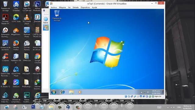INSTALAR VIRTUAL BOX, WINDOWS 7 FULL:v , PANDA ANTIVIRUS Y CAMBIAR FONDO 2016 смотреть онлайн