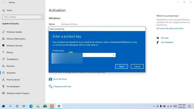 How to Windows 10 Activation Reactivate Genuine License Using your Original Product Key Windows 7,8 смотреть онлайн