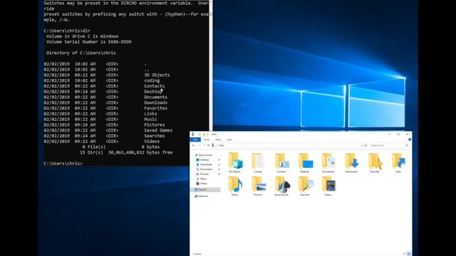 Basic intro to Windows 10 Command Prompt for Beginner Software Engineers смотреть онлайн
