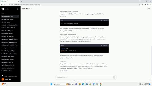 pip install cv2 on mac смотреть онлайн