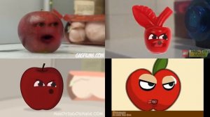 Annoying Orange annoys apple lego