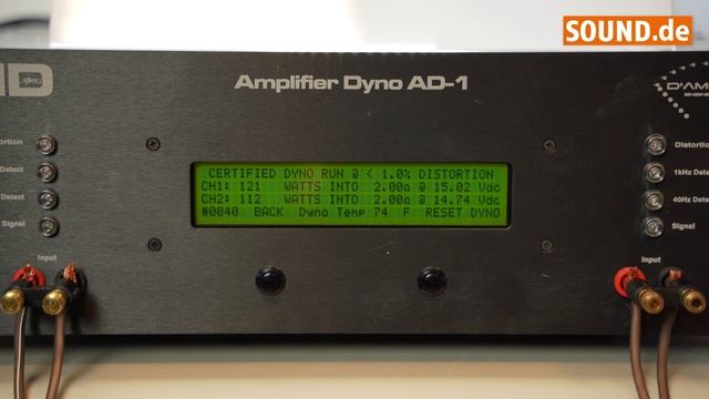 Sony XM-N502 - Leistungsmessung 2-Kanal Endstufe