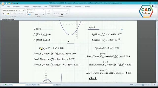 Mathcad Prime Tutorial - 5.1. Using Root and Polyroot functions in Mathcad Prime | Mathcad Myanmar смотреть онлайн
