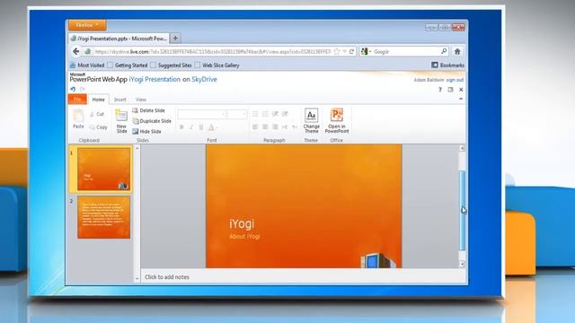 Edit PowerPoint presentations saved on Skydrive in your browser: Windows® 7 смотреть онлайн