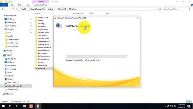 Microsoft office install in windows 10 Part-01 смотреть онлайн
