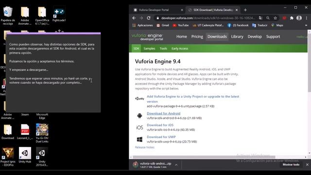 Crea tu cuenta en Vuforia e instala el SDK para Unity de manera fácil смотреть онлайн