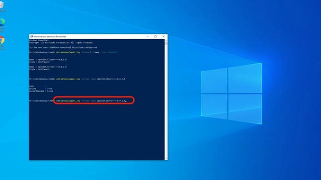 How To Install OpenSSH on Windows 10 using PowerShell смотреть онлайн