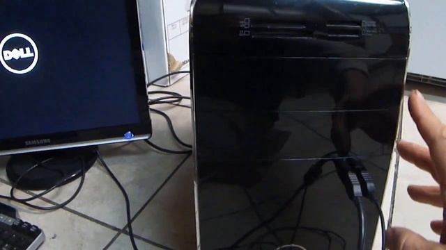 DELL XPS 8500 Desktop PC how to open CD/DVD drive смотреть онлайн