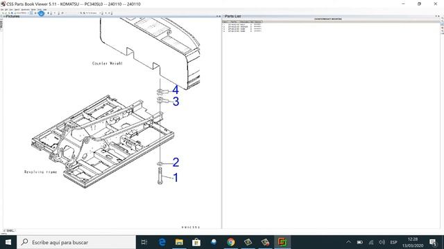 Komatsu CSS Parts Vewer 5 11 смотреть онлайн