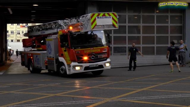 2X Mercedes Atego. Bomberos de Madrid (BO-21 y EA-21) смотреть онлайн