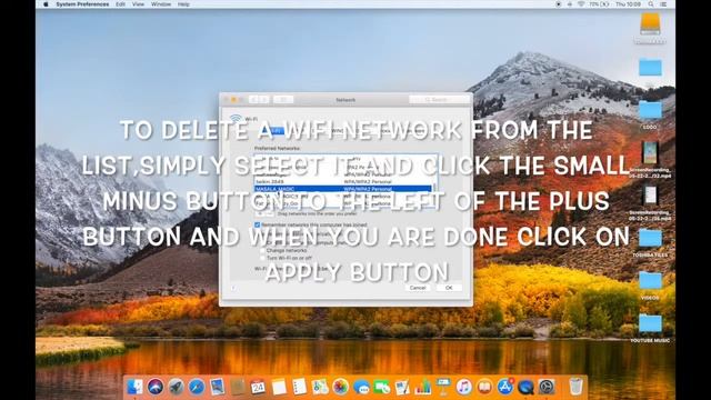 HOW TO REMOVE A WIFI NETWORK ON MAC IN HIGH SIERRA смотреть онлайн