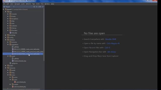 Laravel 5.1 (Windows) - 072 artisan pour modeles et migrations смотреть онлайн