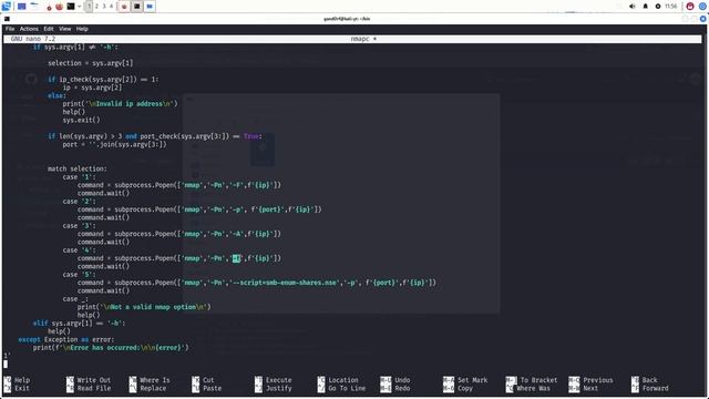 Python Project: Nmap automation and accessing script смотреть онлайн