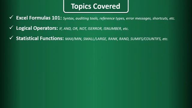 Microsoft excel [001-course-structure-outline] смотреть онлайн