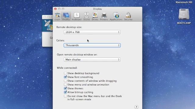 Change remote server resolution with RDC on Mac OSX - quick tutorial смотреть онлайн