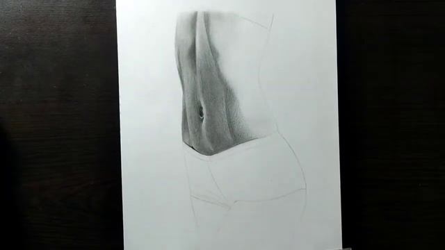 Drawing female body || time-lapse смотреть онлайн