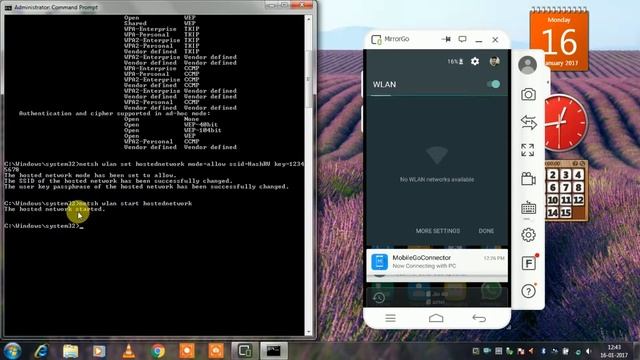 Turn Laptop/Desktop to Wifi Hotspot in Windows 7 , 8, 10 | Without any Software смотреть онлайн