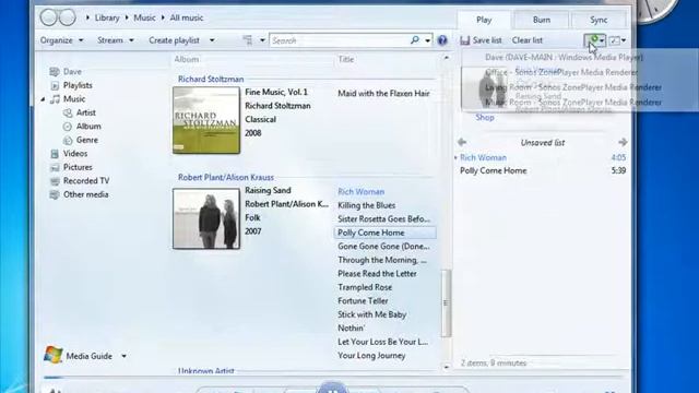 Windows seven (Playing Music) смотреть онлайн