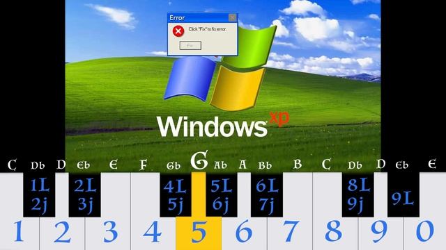 Windows XP Error Synth ~ Play it with number keys #windows смотреть онлайн
