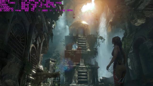 Rise of the Tomb Raider [1080p + full ultra+ SMAA] Benchmark [7700k 5Ghz + GTX1080] смотреть онлайн