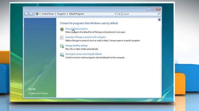 How to set a browser as the default browser on Windows® Vista смотреть онлайн