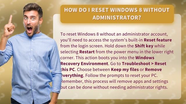 How do I reset Windows 8 without administrator? смотреть онлайн