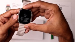 H11 Ultra Smart Watch Unlock Screen