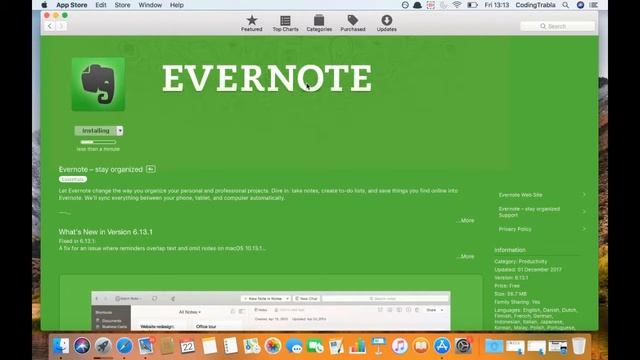 How to install Evernote on Mac OS High Sierra byAM смотреть онлайн