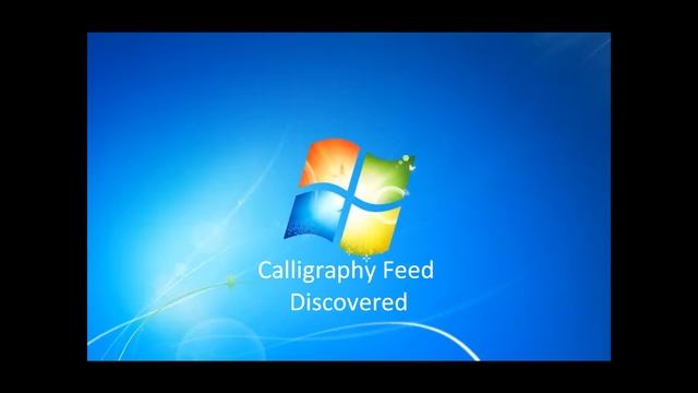 Windows 7 Calligraphy Sounds смотреть онлайн