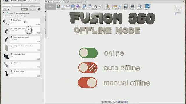 Autodesk Fusion 360 - Offline Modes Explained смотреть онлайн