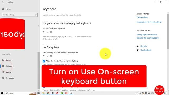 How to Enable On-Screen Keyboard in Windows 10? смотреть онлайн