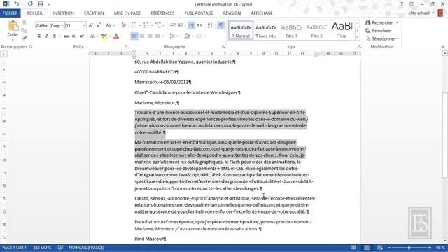 Microsoft Word 2013 6.2. Alignements. смотреть онлайн