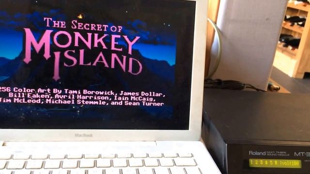 The secret of monkey island in a real MT32 and scummvm смотреть онлайн