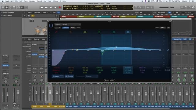 LOGIC PRO X 101 - #08 Mixing the Drums смотреть онлайн