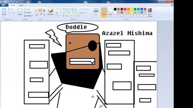 How to make a Doddle Art ( Using Windows 7 Paint ) смотреть онлайн