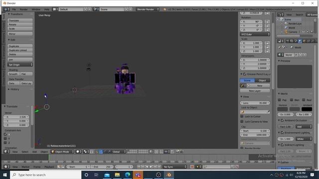 How to make a profile picture with blender 2.79 and Roblox studio смотреть онлайн