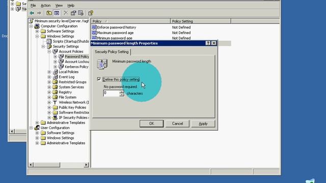 Password Level on win2003 server смотреть онлайн