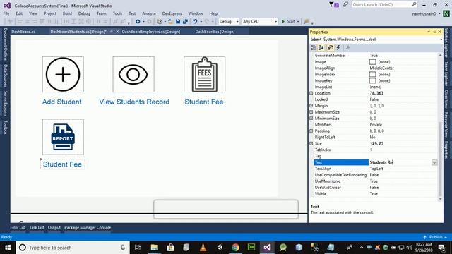 College Accounts system using entity framework DashBoard Part 4 смотреть онлайн