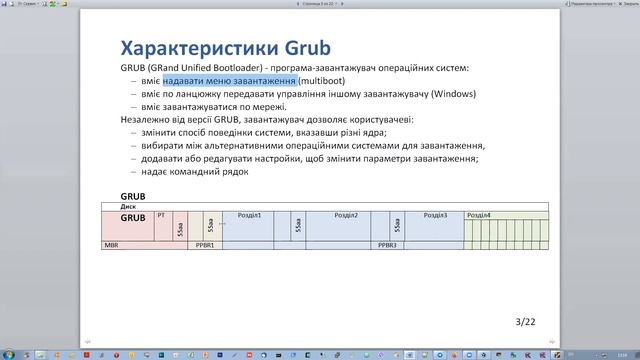 Завантаження ОС та завантажувач GRUB смотреть онлайн