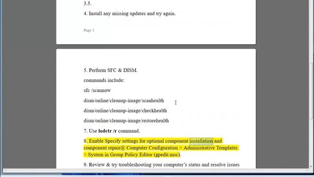 Fix .NET Framework 3.5 Missing From Windows