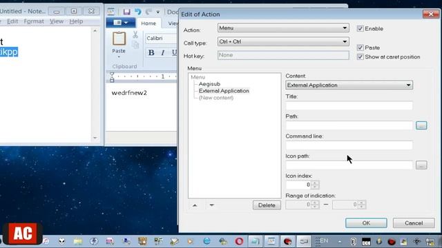 Create Pop Up Menu to Open App and File at Mouse Position on Windows-CLCL смотреть онлайн