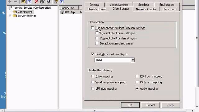 Allow clients to specify printers and drive mappings in Terminal смотреть онлайн