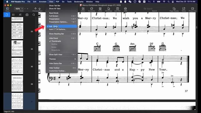 How to Auto Scroll Christmas Sheet Music on Mac & iOS | PDF Reader Pro смотреть онлайн
