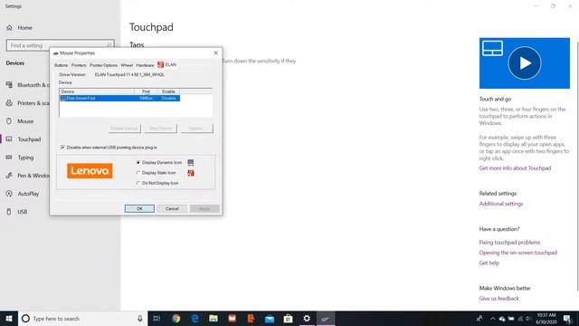 How to disable touchpad on lenovo laptops and other PCs in windows 10 смотреть онлайн