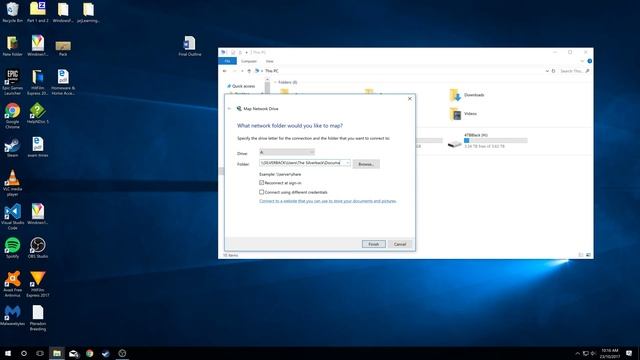 How to map a network drive in windows 10 смотреть онлайн