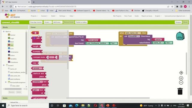 Clear Tag CloudDB In App Inventor