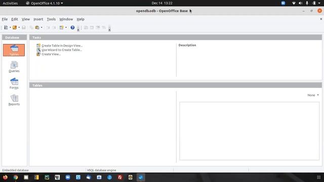 How to create database in OpenOffice and Different parts of opening Window смотреть онлайн