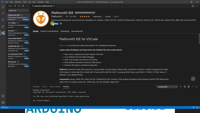 Visual Studio Code + PlatformIO частна 1. Завантаження та встановлення. смотреть онлайн