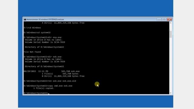 How to bypass lost forgotten admin password in Windows 10 or 8 смотреть онлайн