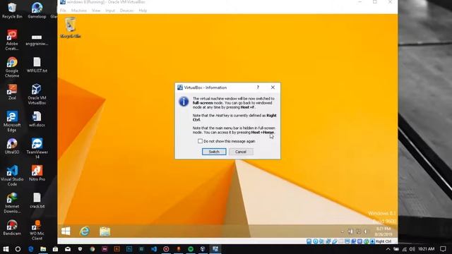 How to make Fullscreen Windows 8 in VirtualBox (Bahasa Indonesia). смотреть онлайн